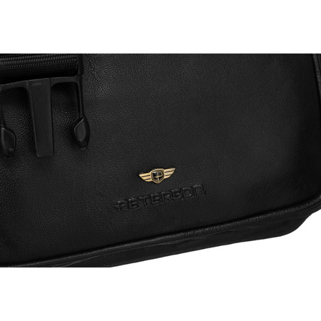 Herren Gürteltasche schwarz aus Leder – Peterson