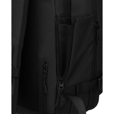 Geräumiger schwarzer Reiserucksack mit Vakuumfach & Laptopfach – Peterson