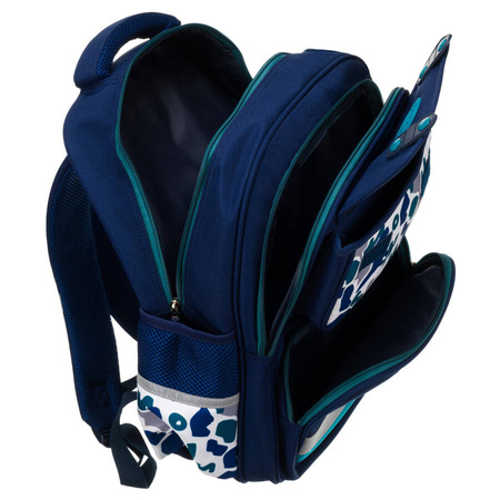 Marinegrün-grüner Schulrucksack mit Laptopfach – Peterson