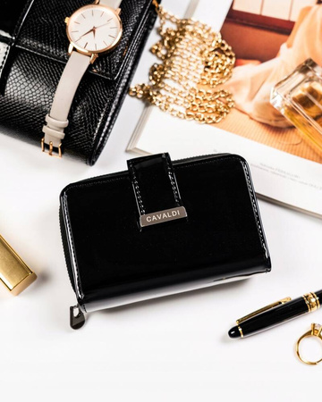 Damen Geldbörse mit Reißverschluss und Druckknopf – 4U Cavaldi