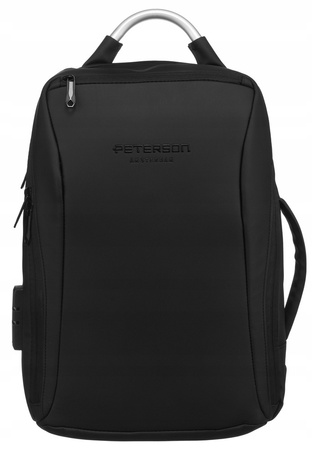 Großer Rucksack mit USB-Anschluss und Laptopfach – Peterson