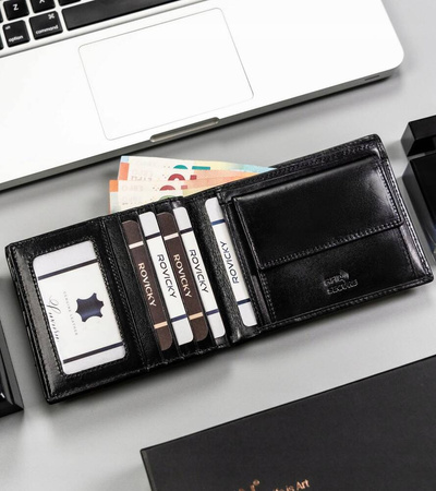 Elegante Herren Geldbörse aus Leder – Rovicky