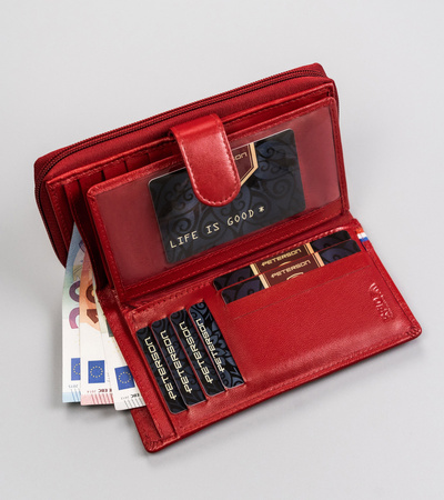 Damen Geldbörse Hochformat aus Echtleder – Peterson