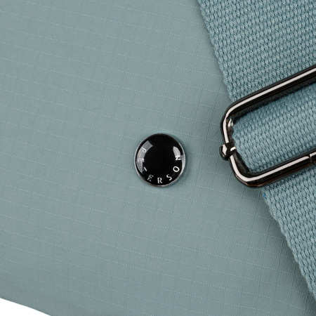 Blaue Damen Handtasche aus Polyester mit Reißverschlussfach – Peterson