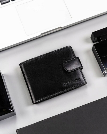 Geschenkset: Herren Geldbörse aus Leder und Schlüsselanhänger – Rovicky