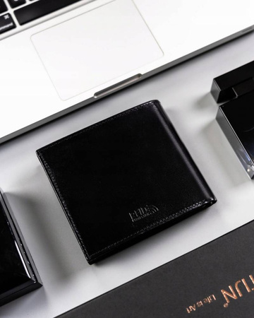 Elegante Herren-Geldbörse aus Naturleder – Peterson