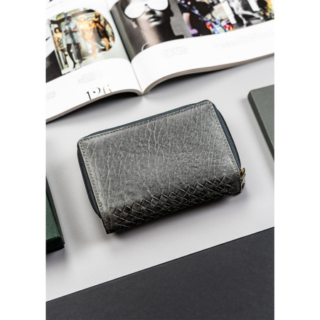 Elegante Damen Karten- und Münzbörse aus Echtleder – Peterson