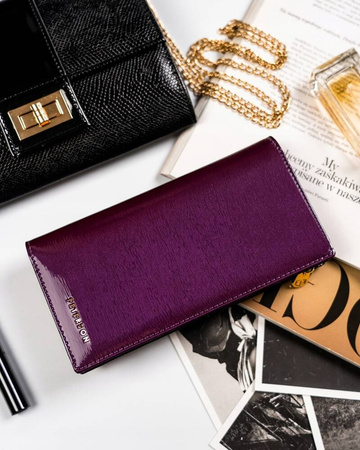 Elegante Damen-Geldbörse aus Leder mit Magnetverschluss - Peterson