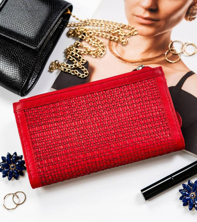 Große Damen Geldbörse aus Echtleder – Rovicky