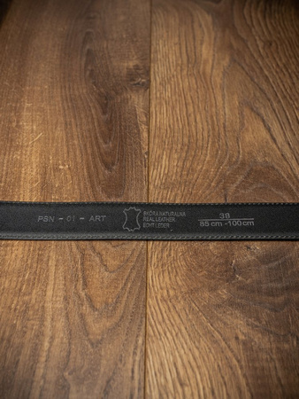 Breiter glänzender Herren Ledergürtel – Stilvoll