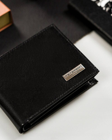 Herren Geldbörse querformat aus echtem Leder – Peterson