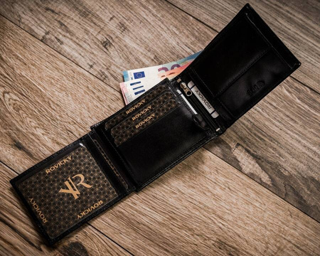 Elegante Herren Geldbörse mit großem Dokumentenfach – Rovicky