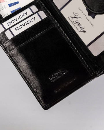 Damen Geldbörse aus Leder mit RFID Protect – Rovicky