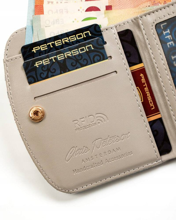 Kleine Damen Geldbörse aus Öko-Leder – Peterson