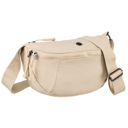 Beige Damen Gürteltasche aus Polyester mit verstellbarem Riemen – Peterson