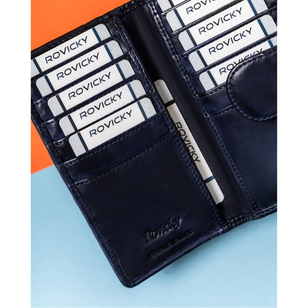 Elegante Damen Geldbörse für Karten und Dokumente mit RFID – Rovicky