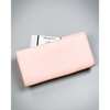 Rosa, große Damen-Geldbörse aus Öko-Leder mit Außenfach, mit Druckknopf verschließbar - 4U Cavaldi