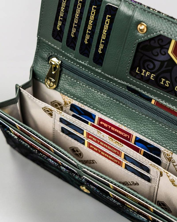 Große Damen Geldbörse aus Leder horizontal – Peterson