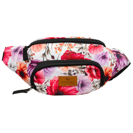 Mehrfarbige Damen Gürteltasche aus strapazierfähigem Polyester – Rovicky