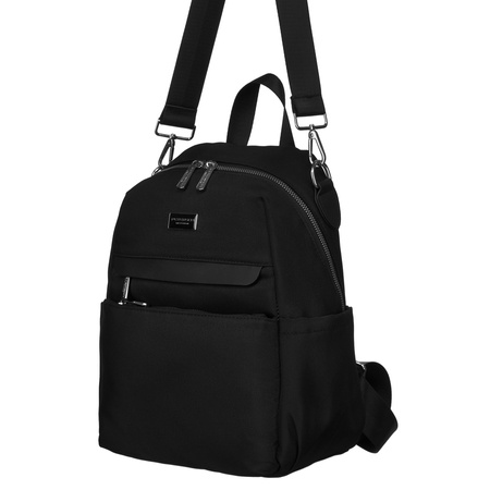 Damen Rucksack mit Taschen in Schwarz – Peterson