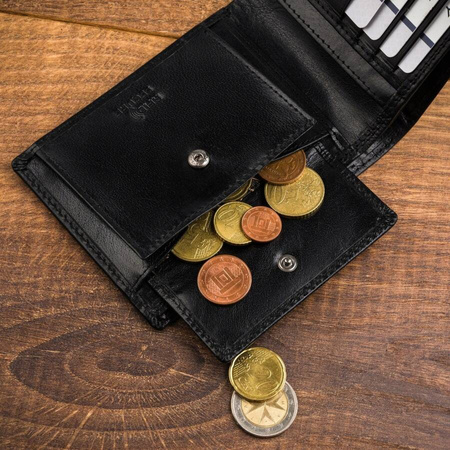 Große Herren Geldbörse aus Leder mit RFID-Schutz – Rovicky