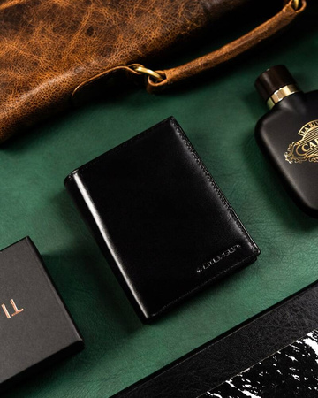 Geschenkset: Herren Geldbörse aus Leder und Schlüsselanhänger – Peterson