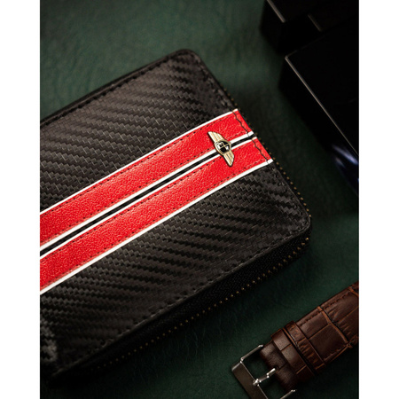 Sportliche Herren Geldbörse aus Leder mit Reißverschluss – Peterson