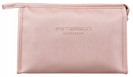 Kompakte Damen Kosmetiktasche aus Öko-Leder – Peterson