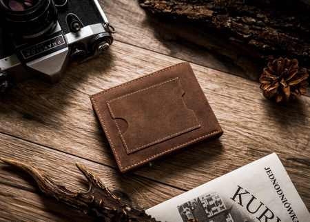 Nubuk Herren Geldbörse mit ukrainischem Wappen – Peterson