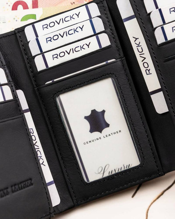 Elegante Damen Geldbörse aus Echt- und Öko-Leder – 4U Cavaldi