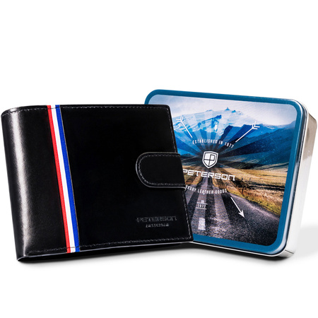 Große Herren Geldbörse mit Druckknopf – Peterson