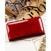 Große, rote Damen-Geldbörse aus Lackleder – Peterson