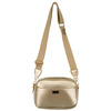 Goldene glänzende Damen Umhängetasche aus Öko-Leder – Peterson