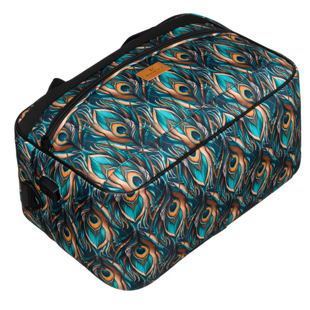 Reisetasche aus strapazierfähigem Polyester mit Pflanzenmuster und abnehmbarem Gurt – Rovicky