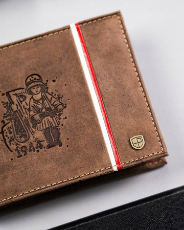 Herren Geldbörse mit patriotischem Design aus Leder – Peterson