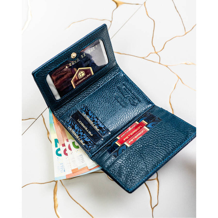 Damen Geldbörse mit RFID-Schutz und Druckknopfverschluss – Peterson