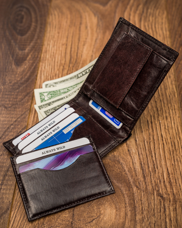 Herren Geldbörse aus Leder Always Wild® für Karten