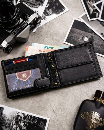 Geschenkset: Herren Geldbörse aus Leder und Schlüsselanhänger – Peterson