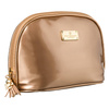 Reisekosmetiktasche in Gold aus wasserabweisendem Synthetikmaterial – Peterson