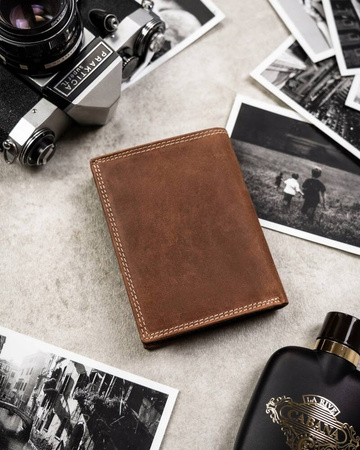 Große Herren Geldbörse aus Nubukleder – Always Wild