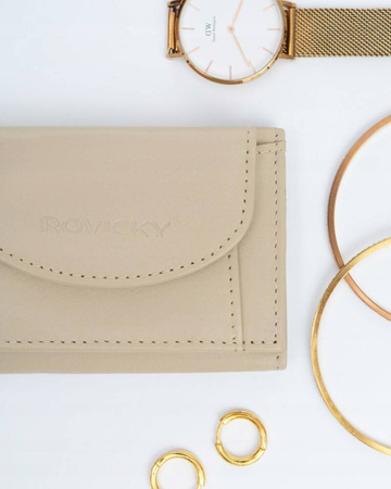 Kleine Damen Geldbörse aus echtem Leder – Rovicky