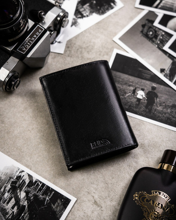 Geschenkset: Herren Geldbörse aus Leder, Kartenetui und Schlüsselanhänger – Peterson