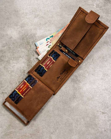 Geschenkset: Herren Geldbörse aus Leder und Schlüsselanhänger – Peterson