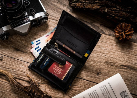 Herren Geldbörse aus Leder hochformat mit RFID-Schutz – Peterson