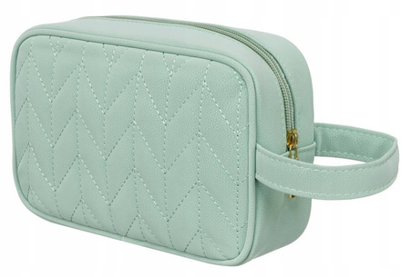 Reisekosmetiktasche in Grün mit Innentasche – Peterson