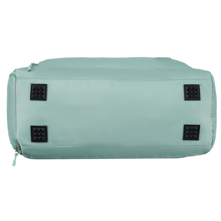 Grün-Rosa Wochenendtasche mit Koffergurt und Außentasche – Peterson