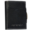 Herren Geldbörse klein hochformat schwarz aus Leder mit Druckknopf – Peterson