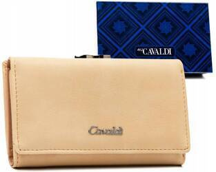 Damen-Geldbörse aus Öko-Leder mit Druckknopf- und Bügelverschluss – 4U Cavaldi