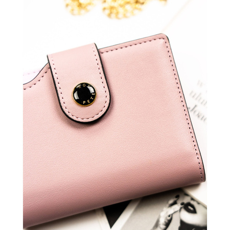 Rosa Damen-Geldbörse aus Öko-Leder mit RFID-System - Peterson