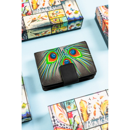 Große, vertikale Damen Geldbörse aus echtem Leder – Rovicky